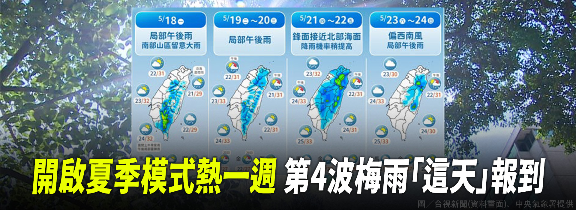 開啟夏季模式熱一週 第4波梅雨「這天」報到