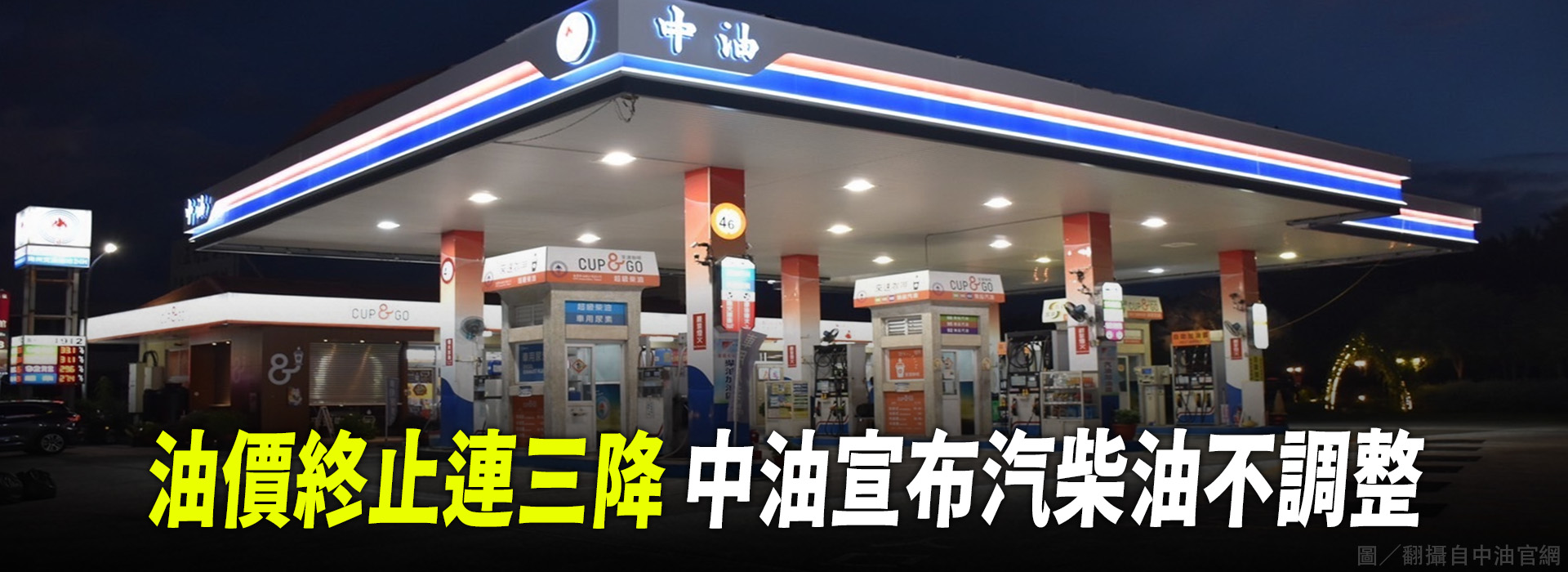 油價終止連三降  中油宣布汽柴油不調整