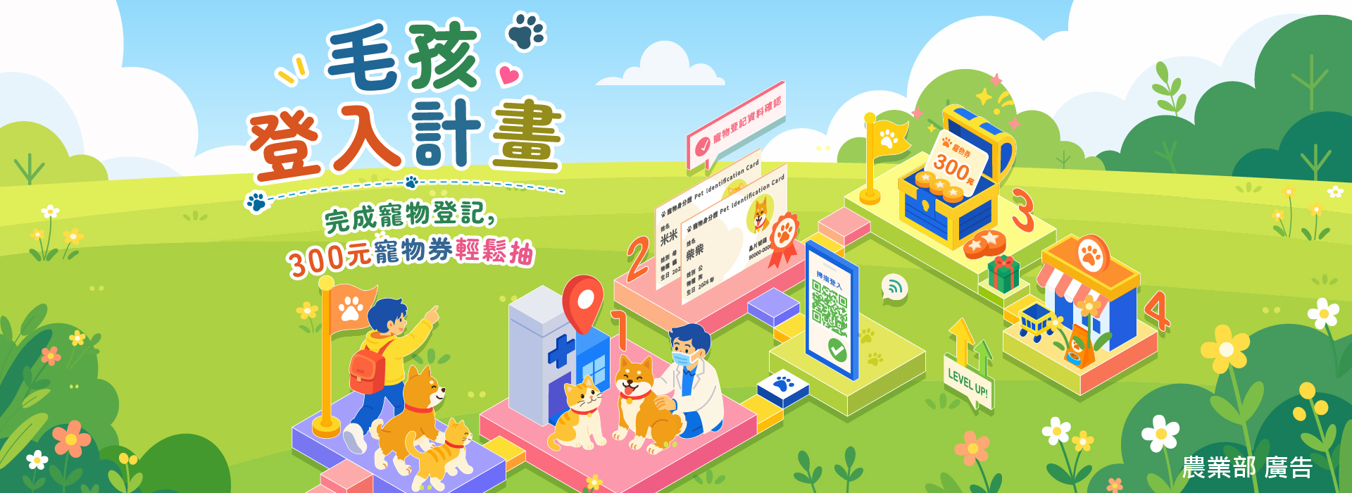 毛孩登入計畫啟動！ 3萬張寵物券輕鬆抽