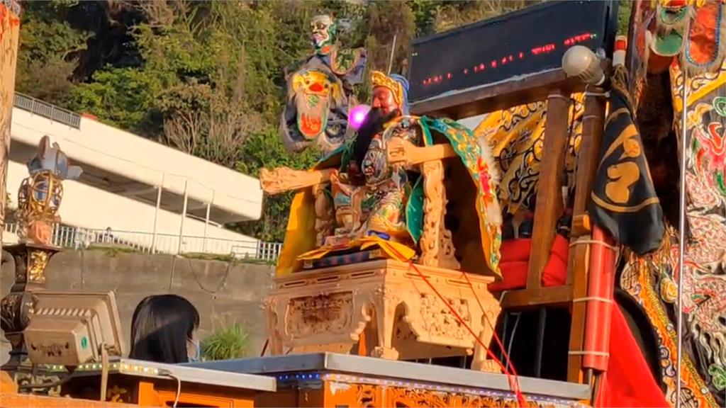 石門水庫嚴重枯水期 媽祖水上遶境祈雨