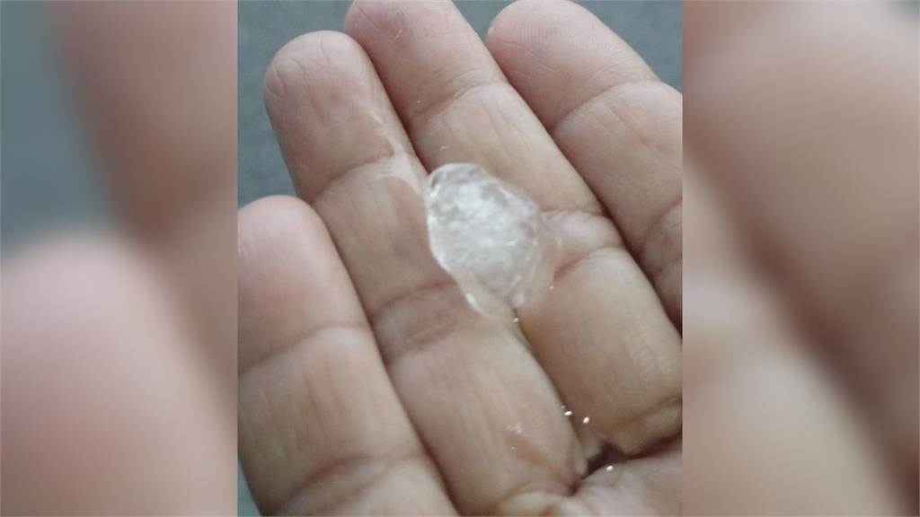 對流雲系發展旺盛　嘉義地區驚見「冰雹雨」