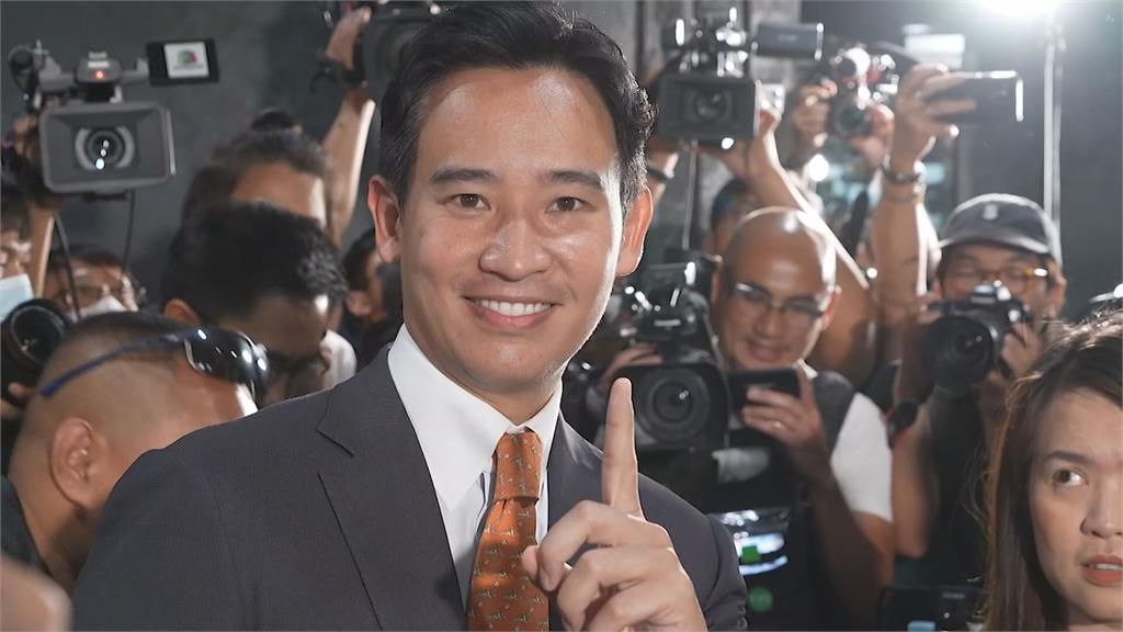 泰國前進黨黨魁皮塔競選總理二度失利，總理一職仍是未定之天。圖／畫面攝自AP