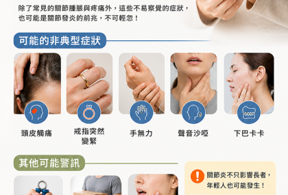 頭皮痛、戒指變緊竟是警訊？醫曝關節炎5大不典型症狀