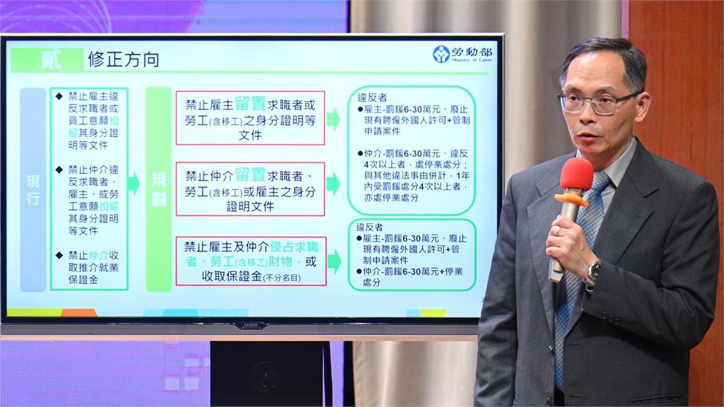 政院禁止雇主或仲介保管勞工護照、身分證 違者最高罰30萬+停業