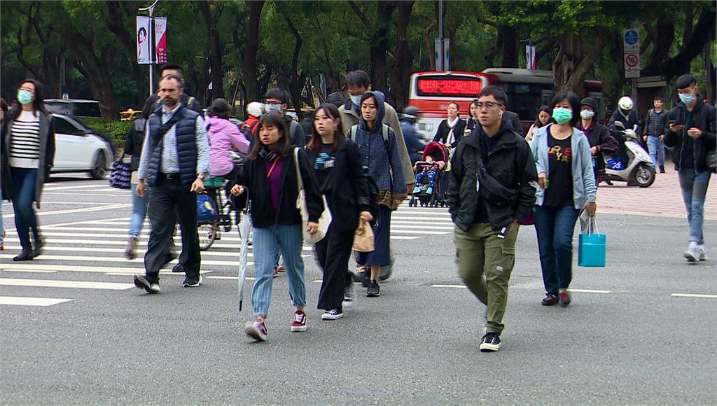 北台灣變天，民眾再披厚衣禦寒。圖：台視新聞