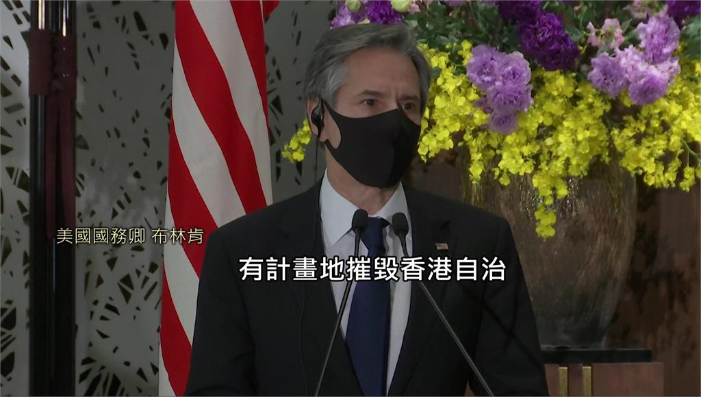 美國國務卿布林肯（Antony Blinken）將在阿拉斯加當地時間18日，跟中國高層舉行會談。圖／翻攝自AP Direct（資料畫面）