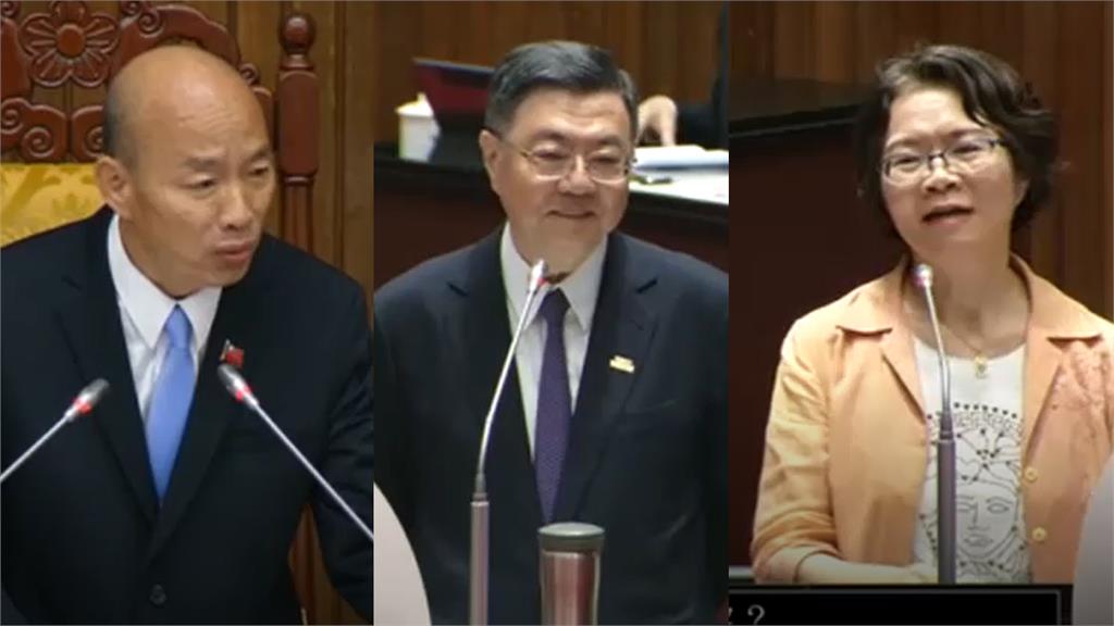 白委劉書彬質詢離題 韓國瑜忍不住喊暫停提醒、卓揆也嘆「沒邏輯」