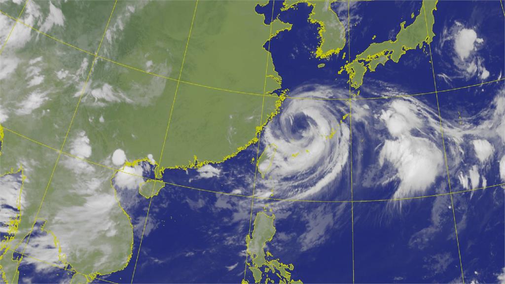 卡努颱風陸警已解除。圖／翻攝自中央氣象局官網