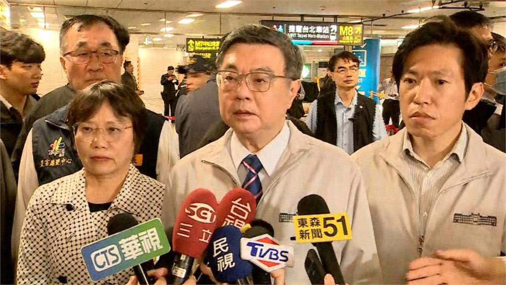 面具男北捷丟汽油、煙霧彈 　卓榮泰赴現場關心捷運提高戒備