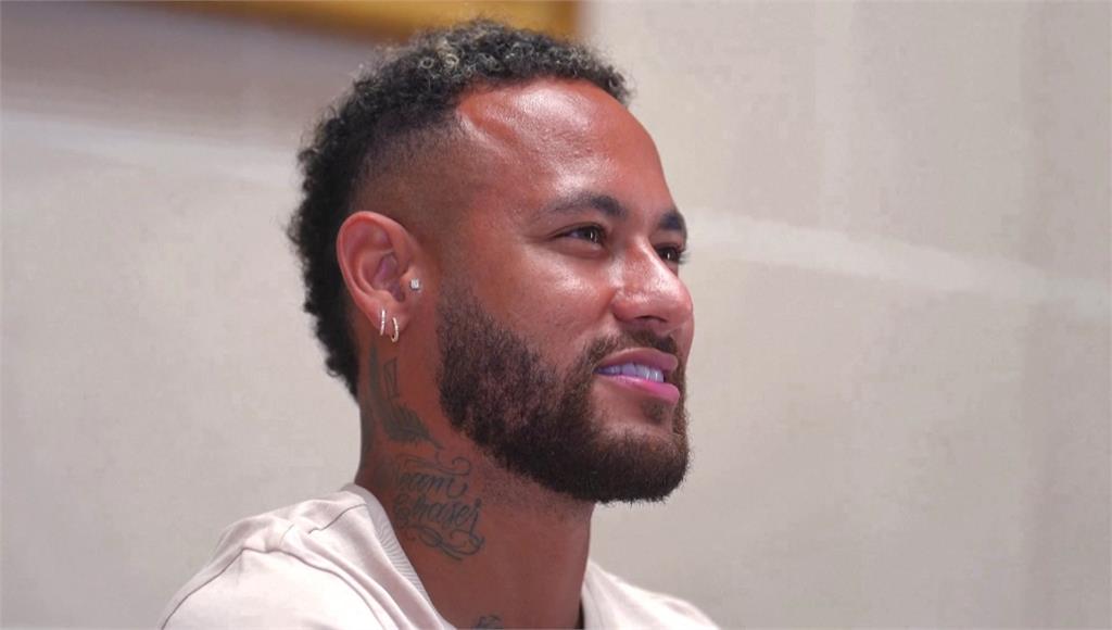 現年31歲的巴西球星內馬爾（Neymar）加盟沙國新月球團。圖／路透社