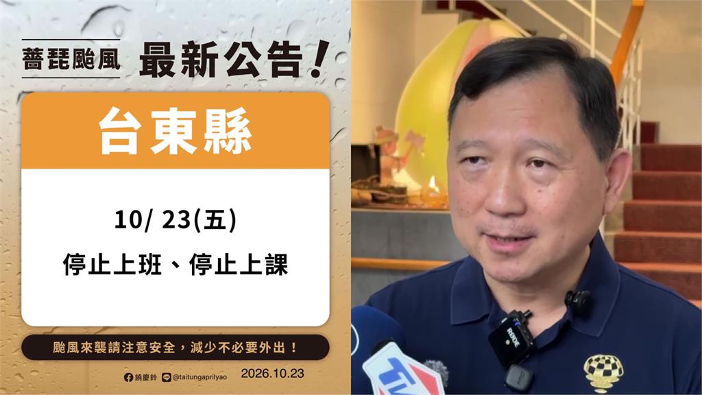 颱風假政策急轉彎被罵爆 台東縣府：科學判斷