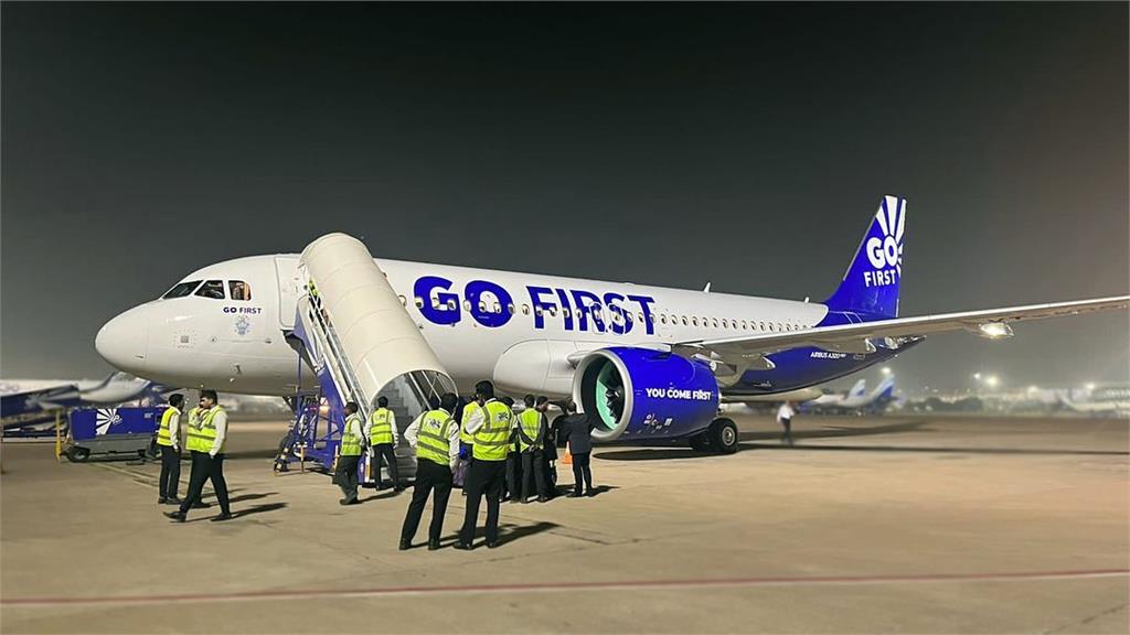 印度捷行航空「GoAir」丟包55名旅客。圖／翻攝自Facebook@GOFIRST