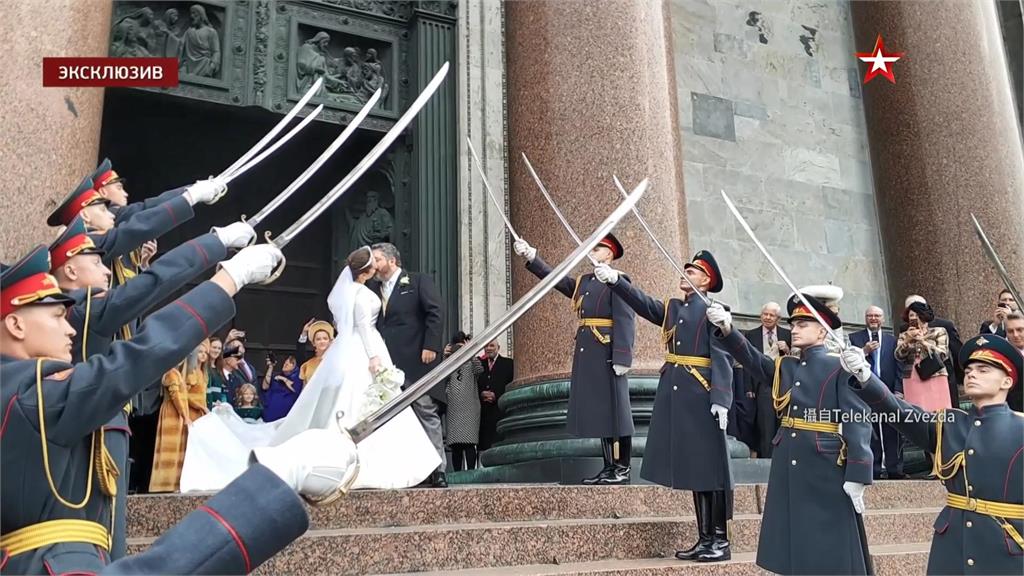 俄羅斯舉行睽違120年的第一場王室婚禮。圖／翻攝自Telekanal Zvezda