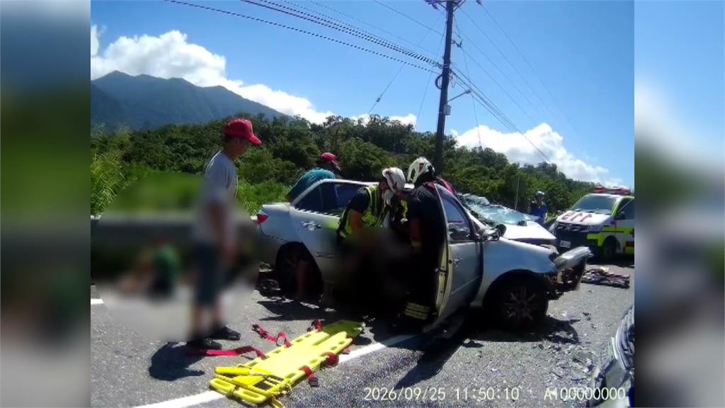 疑遭不當超車猛撞！三代5口花蓮出遊遇劫 阿公、媽媽傷重亡