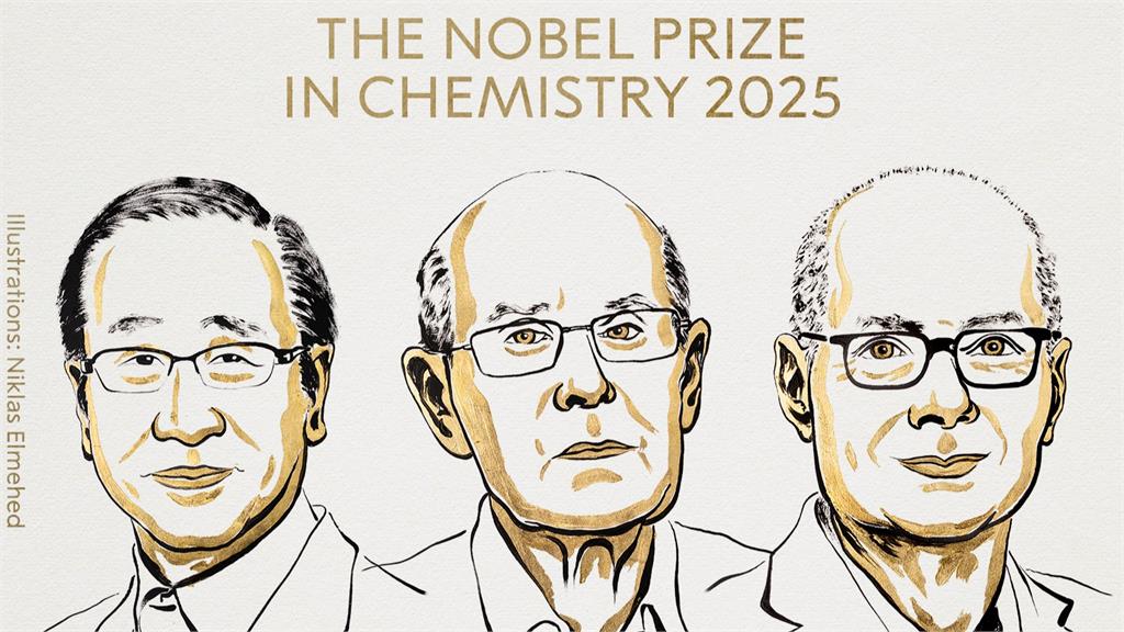 諾貝爾化學獎正式揭曉。圖／翻攝自X@NobelPrize