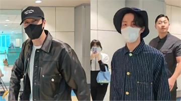 桃機星光熠熠！蘇志燮、j-hope同班機抵台　N...