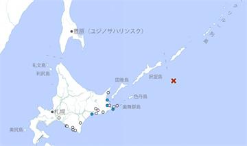 日本北海道外海規模6.2地震！最大震度2、深度僅...
