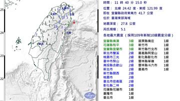 宜蘭外海5.1地震！雙北「盆地效應」震感明顯 3...