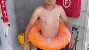 穿泳褲套泳圈！ 中國偷渡客企圖進入金門大膽島