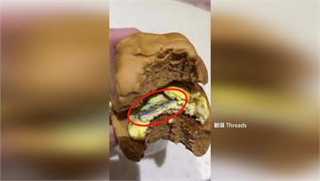 饅頭夾蛋「被加料」 顧客一咬驚見刀片嚇壞！
