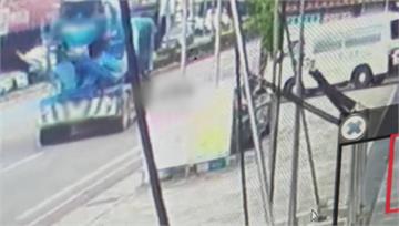 中壢恐怖車禍！外送員自摔遭水泥預拌車輾斃