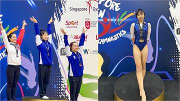 屏東體操女孩林宜蓁 新加坡公開賽平衡木摘金