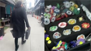 敏感時機！黑衣男拎皮箱捷運站狂奔 遭3警攔查打開...