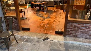 晚餐驚魂！鶯歌知名餃子館遭潑汙泥 瞬間惡臭嚇壞客人