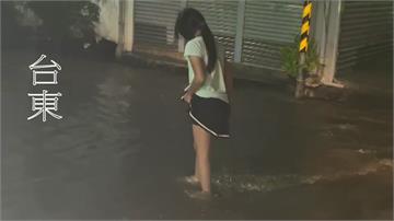 杜蘇芮大雨狂炸！台東市區2天淹5次 民眾超無奈