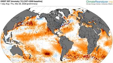 海洋進入最高溫狀態 鄭明典：全球暖化短期回不去、...