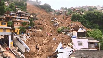 3小時降整月雨量  巴西里約北部土石流94死