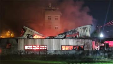 五結鋁門窗工廠大火 老闆兄弟事業.住家全毀