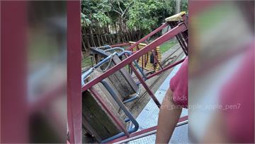 疑孩童偷塞石頭搞「軌」！槺榔驛小火車翻覆 害一家...