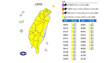 出門帶傘！ 19縣市雨下到入夜、中南部「這天起」...