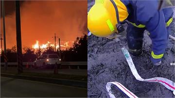 台南後壁烏樹林燃燒第10天！ 消防救災雙腿陷泥沼