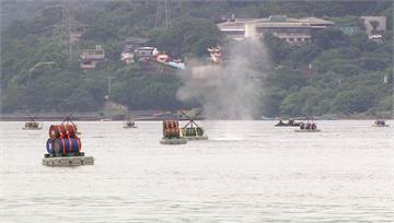 漢光演習防共軍沿淡水河侵犯中樞 工兵設3道阻絕設...