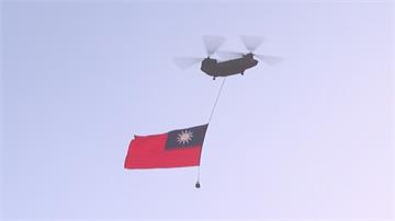 直升機旋翼有異音　國慶預演CH-47返場落地