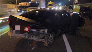 酒駕上國道！男自撞波及4車 2人送醫治療
