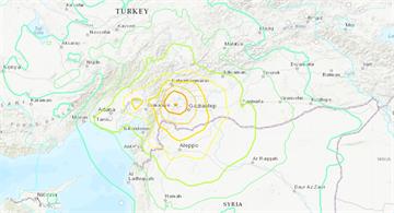 土耳其發生規模7.8強震 深度僅17.9公里、多...