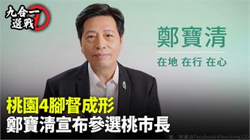 鄭寶清宣布參選桃園市長 高喊「千辛萬苦不轉彎」