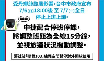 台中今晚、明日放颱風假！ 中捷調整班距「15分鐘...