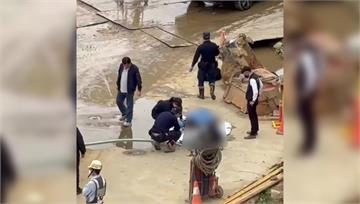 桃園鐵路地下化工程驚見1陌生男屍 疑倒臥泥漿內窒...