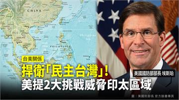 捍衛「民主台灣」！ 美提2大挑戰威脅印太區域