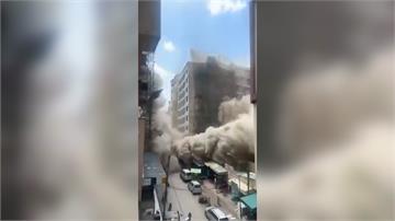 肯亞施工中大樓坍塌7人失蹤 民眾嚇逃命