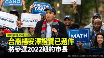 台裔楊安澤證實已遞件 將參選2022紐約市長