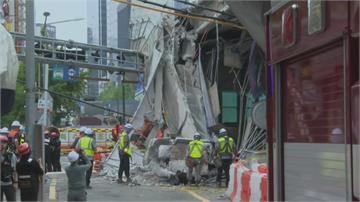 首爾高架橋拆除工程突坍塌 下方車輛遭重壓釀3死3...