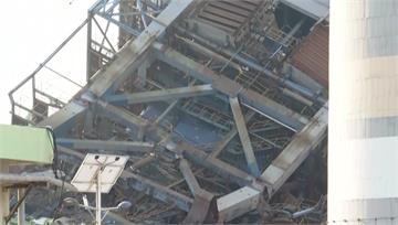 南韓蔚山火電廠鍋爐塔崩塌！2人獲救送醫、仍有7名...