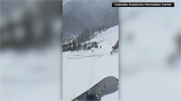 滑雪客遇雪崩「抓樹保命」順利脫困 驚險畫面曝光