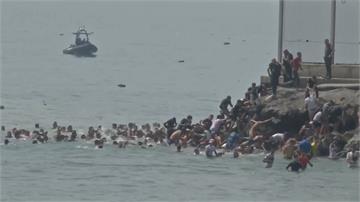 西班牙北非飛地休達 非洲移民湧入
