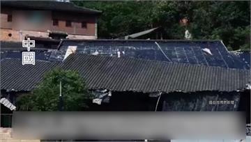 圖／中國異常飆高溫 重慶1博物館瀝青融化「屋頂被...